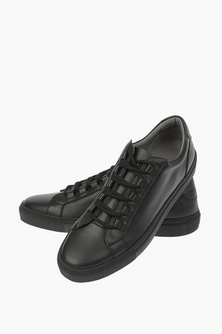 CC COLLECTION Leather Lace-up Sneakers
