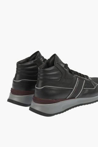Sneakers Alte in Pelle e Tessuto