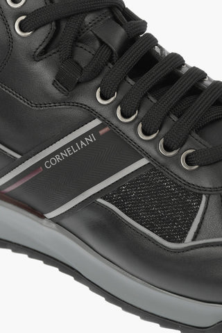 Sneakers Alte in Pelle e Tessuto