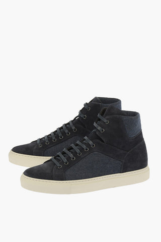 ID Suede Leather and Fabric High Sneakers