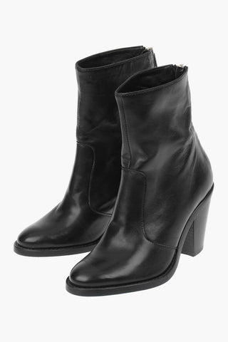 7cm Leather Ankle Boot