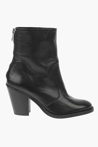7cm Leather Ankle Boot
