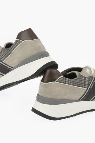 ID Fabric and Suede Leather Sneakers