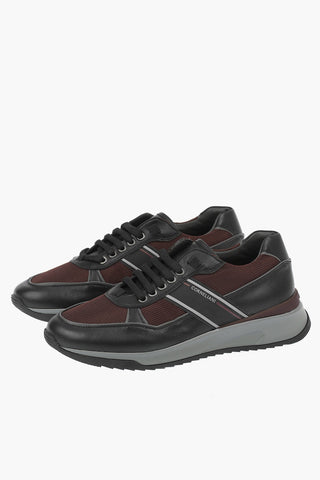 ID Leather and Fabric Sneakers