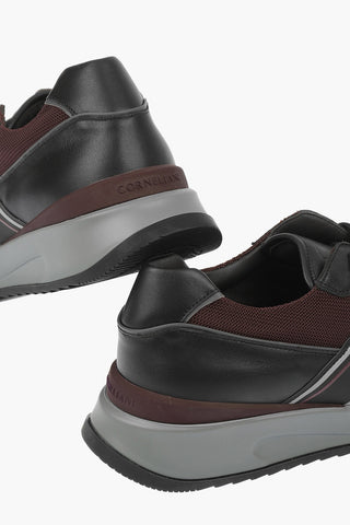 ID Leather and Fabric Sneakers