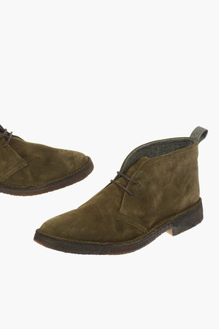 ID Suede Leather KALEIDO Lace shoes
