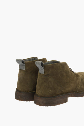 ID Suede Leather KALEIDO Lace shoes