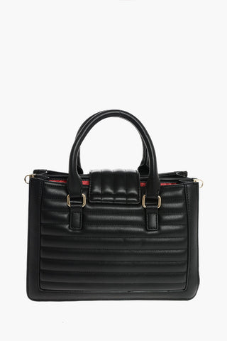 LOVE Bauletto in  ecopelle trapuntato con tracolla revovibile