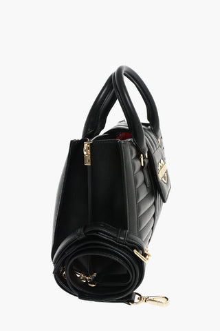 LOVE Bauletto in  ecopelle trapuntato con tracolla revovibile