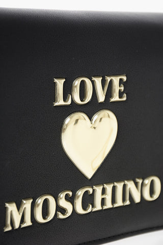 LOVE ecoleather Baguette bag with chain shoulder strap