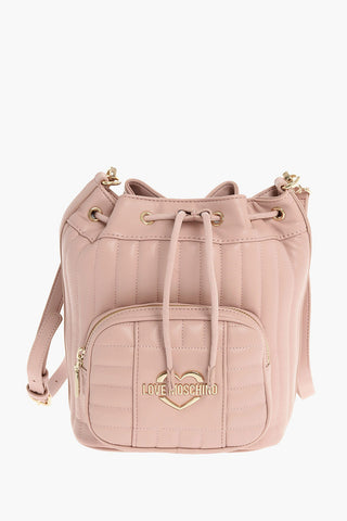 LOVE ecoleather quilted Bucket bag