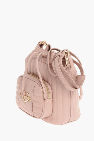 LOVE ecoleather quilted Bucket bag