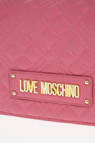 LOVE ecoleather quilted Shoulder bag