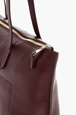 Textured Leather LUCE Tote Bag