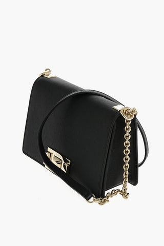 Textured Leather MIMI’ Shoulder Bag