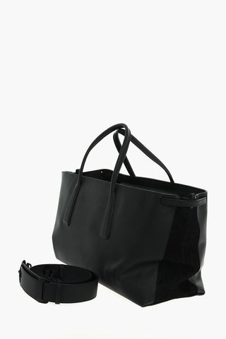 Leather DUO Maxi Tote Bag with Removable Shoulder Strap