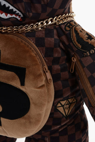 Cecked MONEY BEAR Utility Backpack