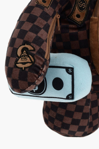 Cecked MONEY BEAR Utility Backpack