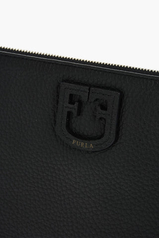 Leather Zipped Clutch