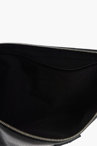 Leather Zipped Clutch