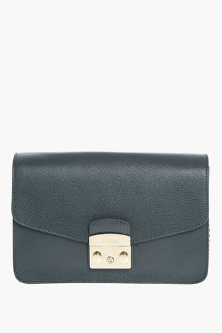Textured Leather METROPOLIS Shoulder Bag