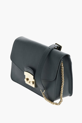 Textured Leather METROPOLIS Shoulder Bag