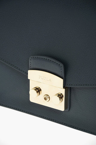 Textured Leather METROPOLIS Shoulder Bag