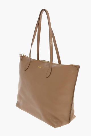 Textured Leather LUCE Tote Bag 