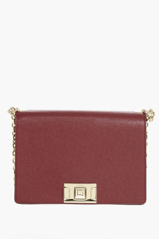 Textured Leather MIMI’ Saddle Bag