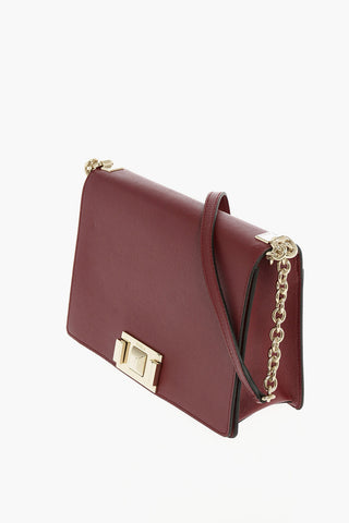 Textured Leather MIMI’ Saddle Bag