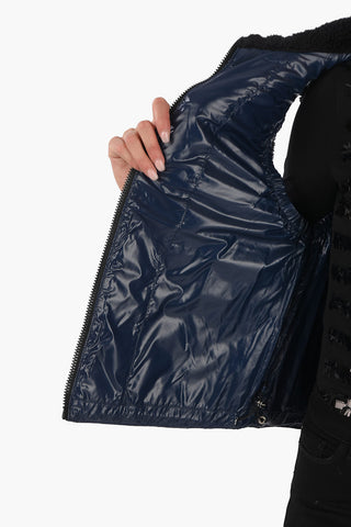 Drawstring Sleeveless ALTARF Down Jacket