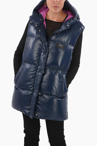 Sleeveless ALPHARO Long-Line Down Jacket