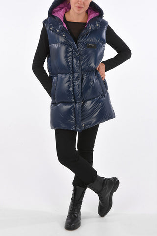 Sleeveless ALPHARO Long-Line Down Jacket