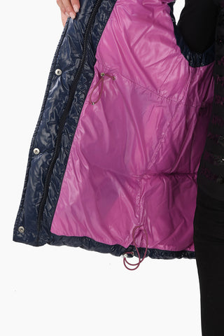 Sleeveless ALPHARO Long-Line Down Jacket