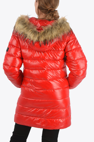 Hood Long-Line PORRIMA Down Jacket