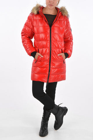 Hood Long-Line PORRIMA Down Jacket