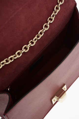 Textured Leather MIMI’ Saddle Bag