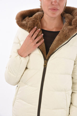 Rabbit Fur Trim CARYS Down Jacket