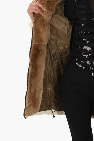 Rabbit Fur Trim CARYS Down Jacket