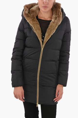 Rabbit Fur Trim CARYS Down Jacket