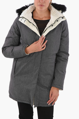 Fox Fur Collar Reversible IDE-ERRE Down Jacket