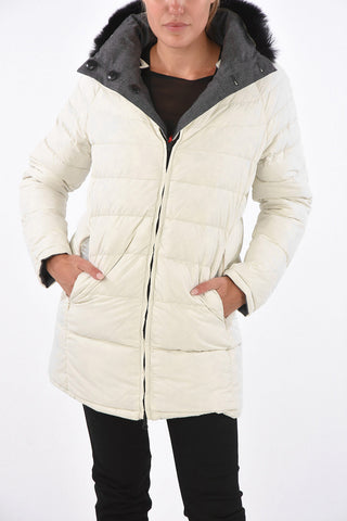 Fox Fur Collar Reversible IDE-ERRE Down Jacket