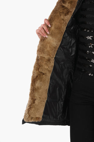 Rabbit Fur Trim CARYS Down Jacket