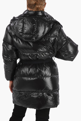 Belted RIJL AL AWWA Long Line Down Jacket
