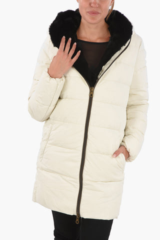 Rabbit Fur Trim CARYS Down Jacket