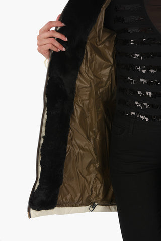 Rabbit Fur Trim CARYS Down Jacket