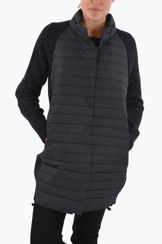 Cashmere Sleeve LINDSAY Lightweight Down Jacket