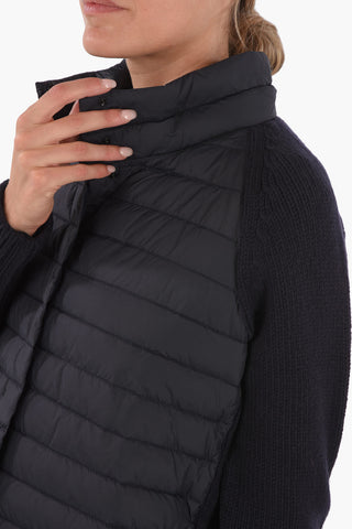 Cashmere Sleeve LINDSAY Lightweight Down Jacket