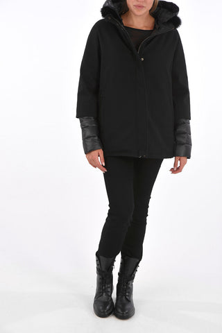 Fox Fur Application EIBHLIN Unstructured Down Jacket