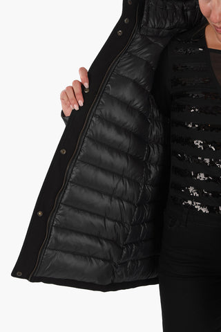 Fox Fur Application EIBHLIN Unstructured Down Jacket